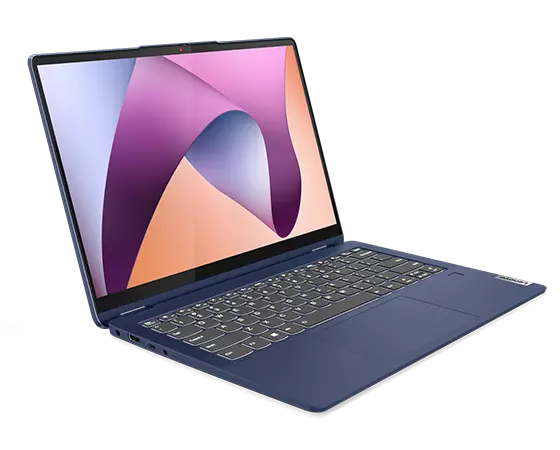 IdeaPad Flex 5 Gen 8 laptop facing right with display on