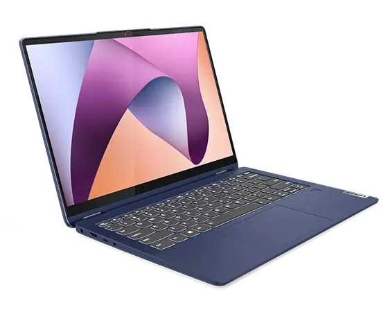 Portable IdeaPad Flex 5 Gen 8 orienté à droite avec affichage sur