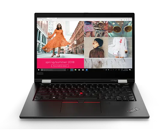 thinkpad L13 yoga black open front view