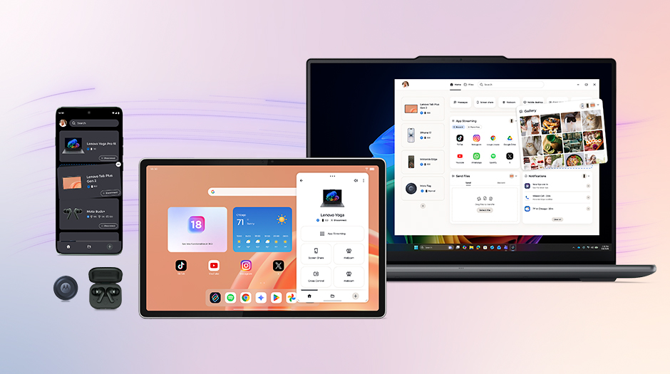 Streamline your experience with customizable widgets for quick access to shared content on the Lenovo Tab Plus Gen 2 tablet.