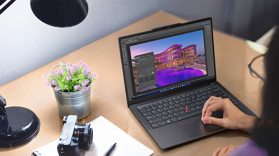 Responsive performance keeps multitasking smooth for demanding work on the Lenovo ThinkPad E14 Gen 8 (14" AMD) laptop.