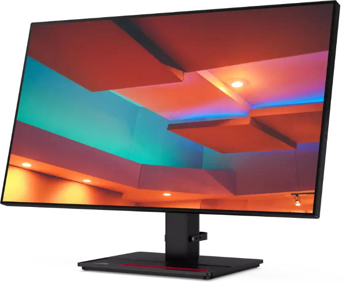 Lenovo ThinkVision P27q-20 27 inch monitor, compatible with the Lenovo ThinkStation P620 tower workstation.