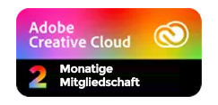 Badge für 2-monatige Adobe Creative Cloud-Mitgliedschaft