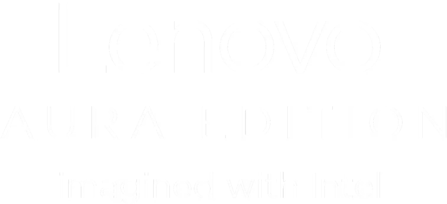 Lenovo Aura edition logo - imagined with Intel