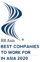 Logo Best Companies to work for in asia 2020 und Symbol von Sturm