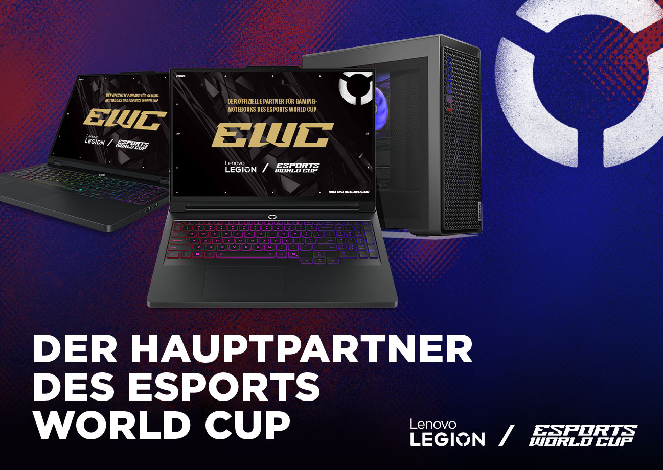 Lenovo Legion Laptops & Towers - The Official Gaming Laptop Partner of the Esports World Cup.