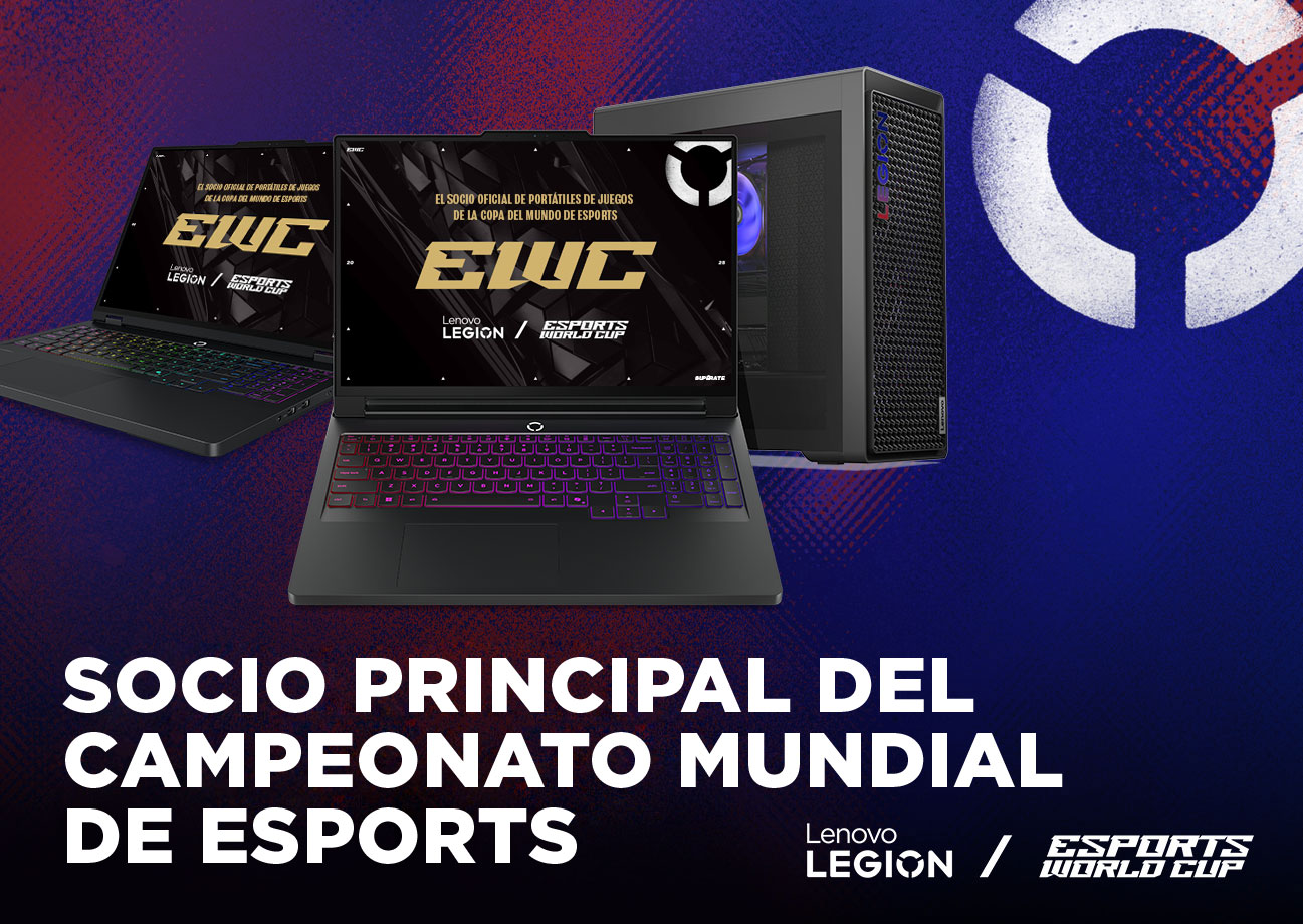 Lenovo Legion Laptops & Towers - The Official Gaming Laptop Partner of the Esports World Cup.