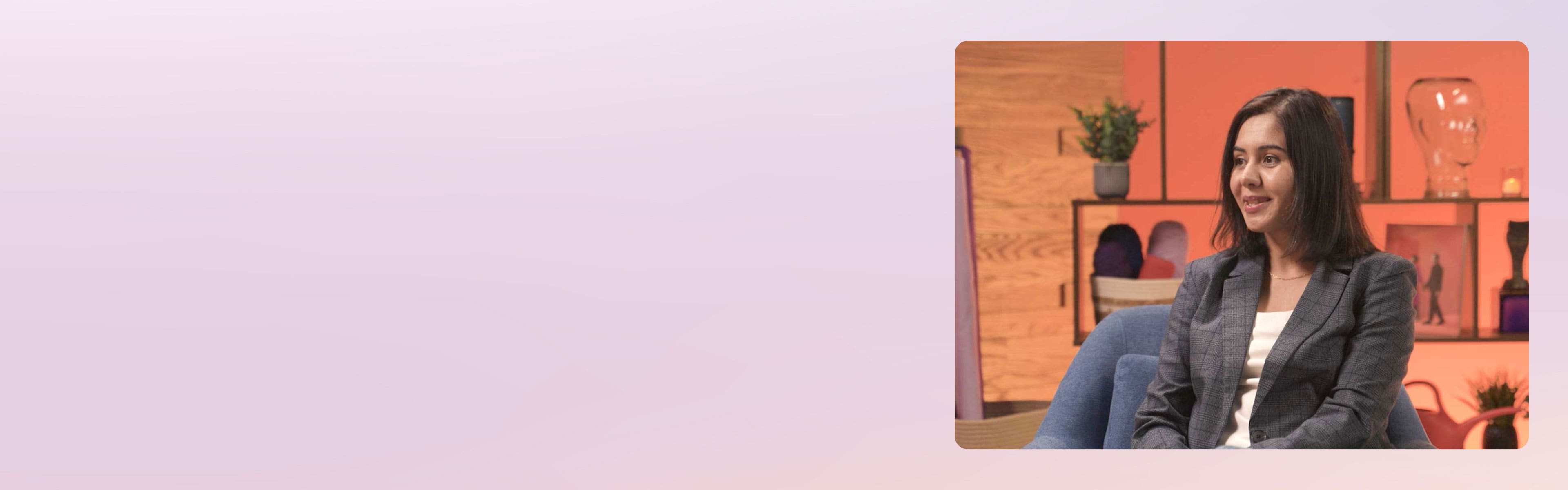 Pooja Sathe in the Lenovo Studio.