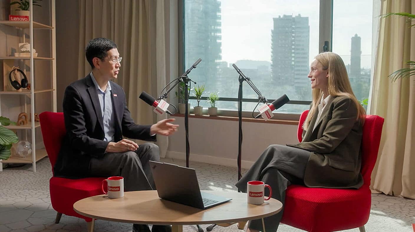 Tiffany Janzen interviewing Art Hu.