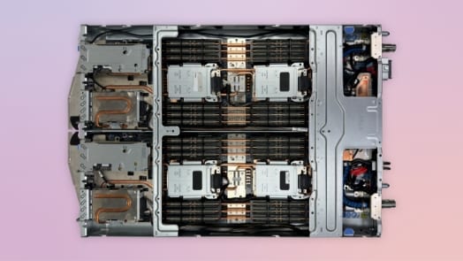 The image shows an overhead shot of the SC750 v4 server and all its internal components.