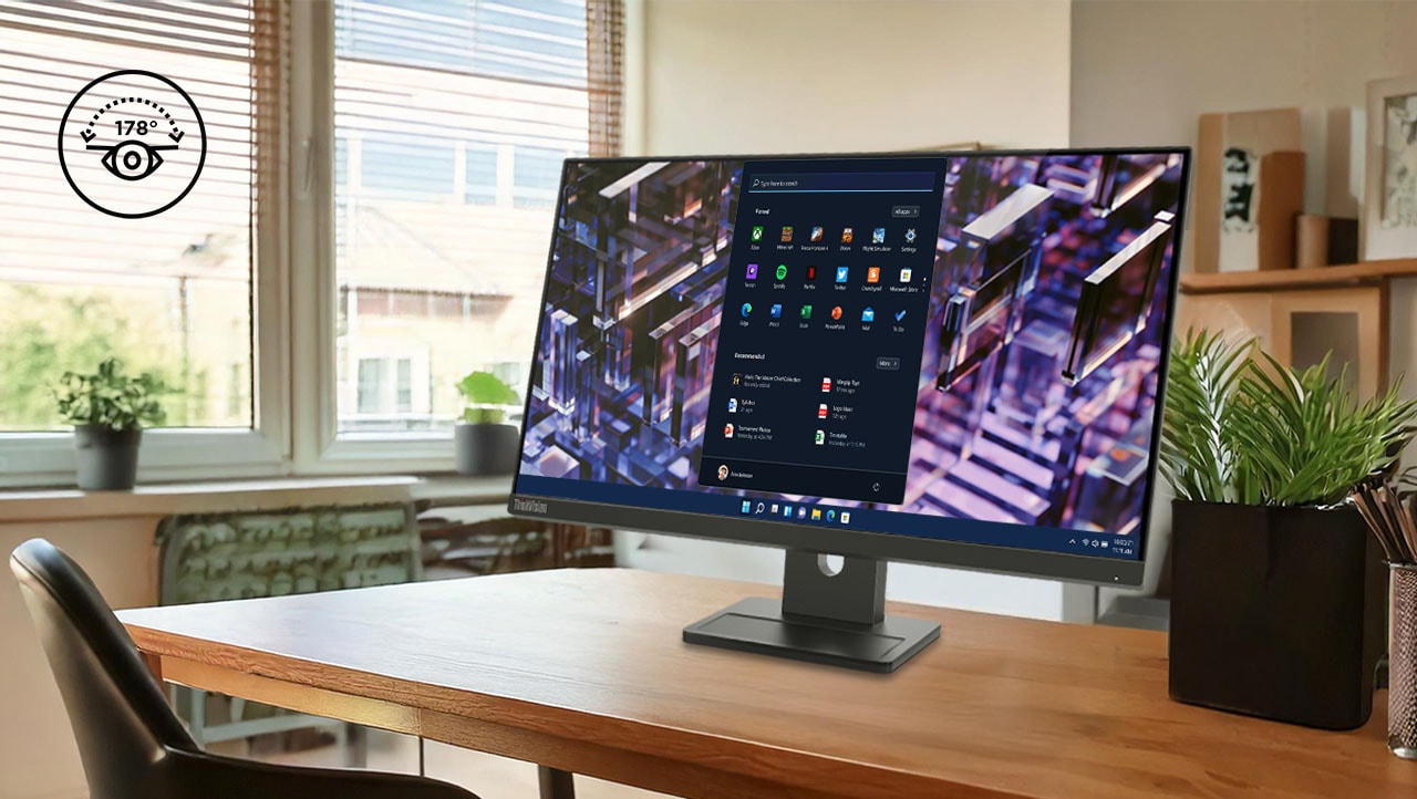 ThinkVision E24q-30 23.8 inch Monitor | 63ECGAR2US | Lenovo US ThinkVision E24q-30 23.8 inch Monitor | 63ECGAR2US | Lenovo US