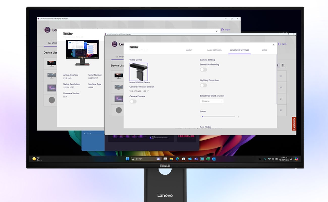 【Yuri0712】 2枚セット ThinkVision 本体のみ ThinkVision T27UD-40(27型/3840×2160/IPS/USB-C/高さ・縦回転