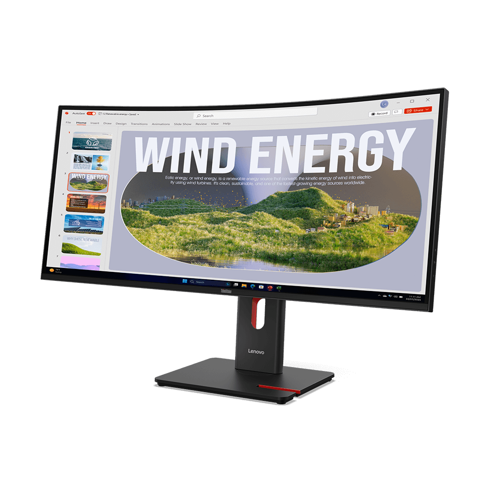 ThinkVision T34WD-40(34型ウルトラワイド曲面/3440×1440/VA/USB-C