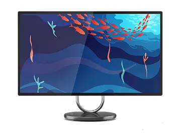 A Lenovo Yoga AIO with a front-facing screen