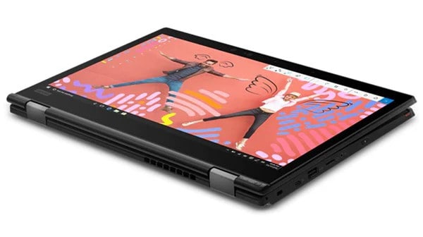 Lenovo ThinkPad L390 Yoga - Portable professionnel 2 en 1 plié à plat en mode tablette