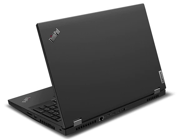 ThinkPad T15g Laptop, back right view, showing ports & vents
