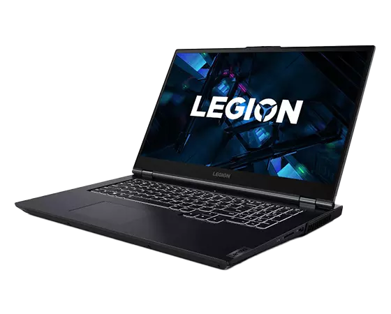Legion 5i Gen 6 (17″ Intel) facing left, right side view