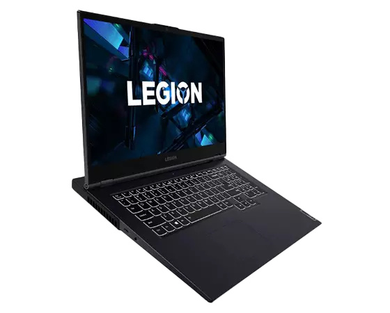 Legion 5i Gen 6 (17″ Intel) facing right, left side view