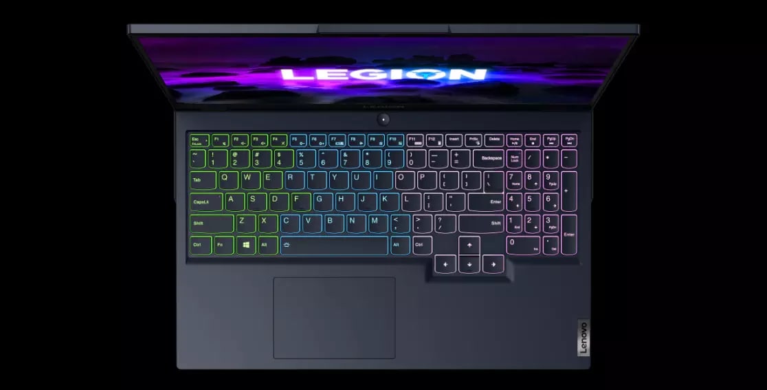 Vista superior de Legion 5 (15″ AMD)