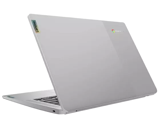 IdeaPad 3 Chromebook Gen 6 (14″ MTK) Arctic Grey Rear Facing Left