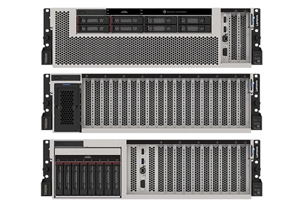 Lenovo ThinkSystem SR670 V2 Rack Server - ด้านหน้า 3 stack