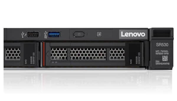 Lenovo ThinkSystem SR530 Rack Server - close up front facing
