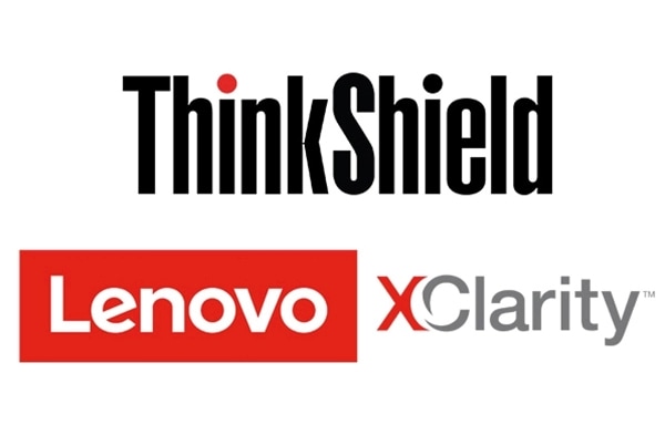 Lenovo ThinkShield and XClarity logos