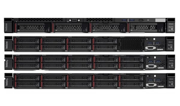ThinkSystem SR635 Rack Server - front facing 4 stack