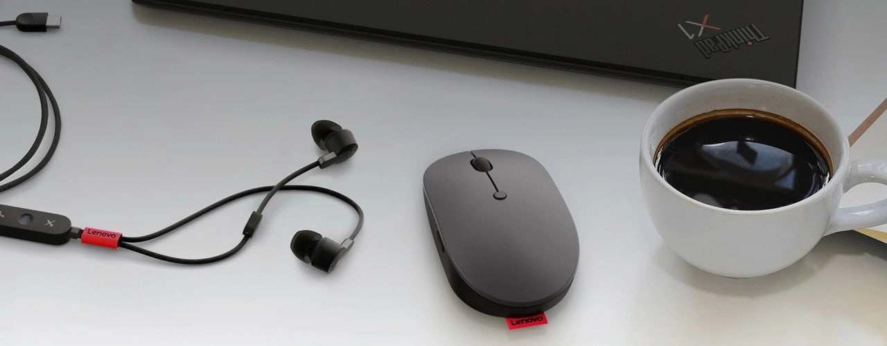 Souris sans fil Lenovo Go USB-C (Noir tonnerre)