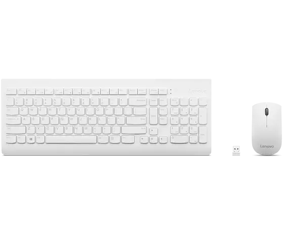 Lenovo 510 Wireless Combo Keyboard & Mouse (White) - US English | Lenovo CA