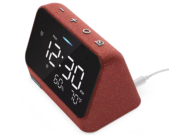 Lenovo Smart Clock Essential with Alexa Built-in.