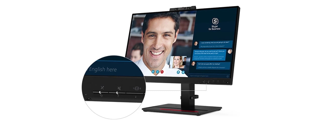 ThinkVision T22v-20 21.5-inch FHD VoIP Monitor, 61FBMAR6US