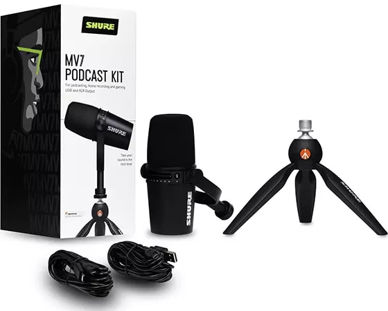 Shure MV7 Podcast Microphone Bundle | Lenovo US