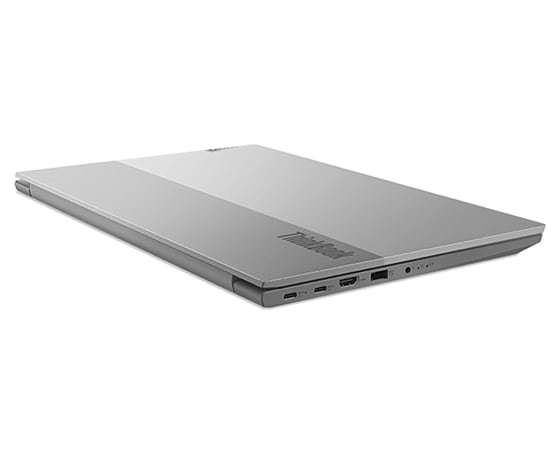 Portable Lenovo ThinkBook 15 Gen 4 (15 » AMD) - Vue arrière gauche 3/4, couvercle fermé