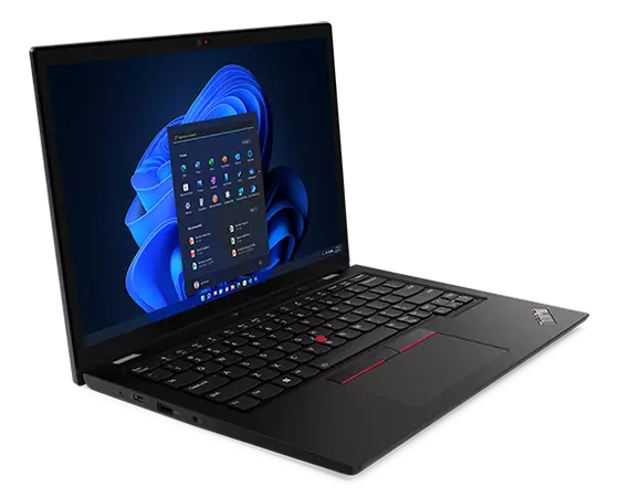 ThinkPad L13 Yoga Gen 3 laptop front-facing right