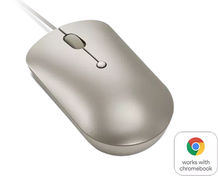 Lenovo 540 USB-C Wired Compact Mouse (Sand) | GY51D20879 | Lenovo US