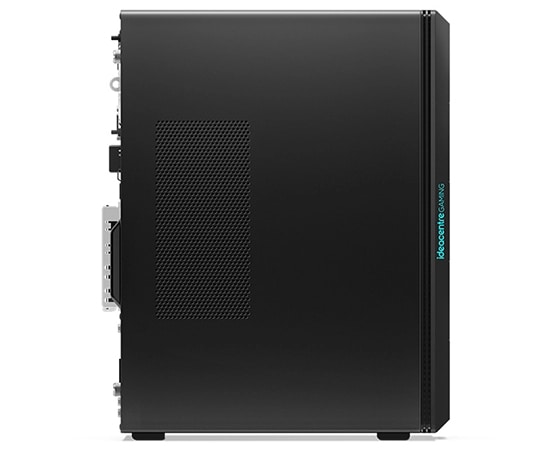 Right-side view Lenovo IdeaCentre Gaming 5i Gen 7 tower PC, positioned vertically.