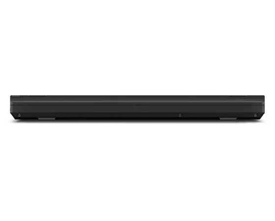 Profil avant du portable Lenovo ThinkPad P15 Gen 2 fermé.