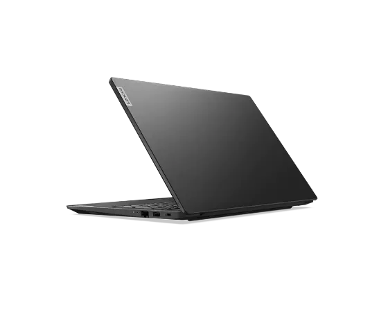 Lenovo V14 Gen 2 (14" Intel) laptop – ¾ right rear view, with lid partially open
