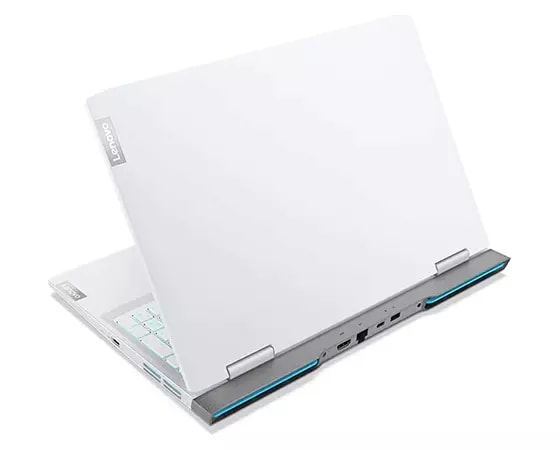 IdeaPad Gaming 3i Gen 7 rear view facing left in Glacier White color options