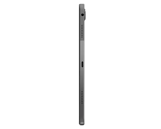 Vue latérale gauche de la tablette Lenovo Tab P11 coloris Storm Grey
