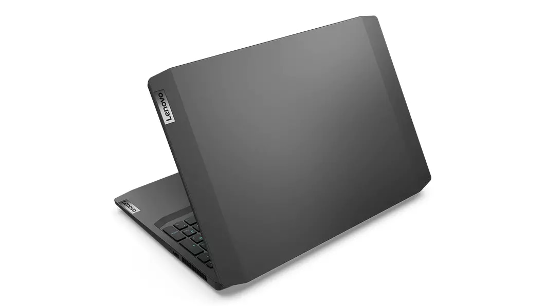Lenovo IdeaPad Gaming 3i (15") laptop, back left angle view