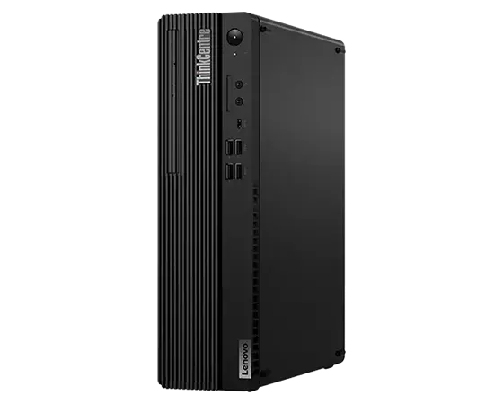 Front-right-facing Lenovo ThinkCentre M70s Gen 3 tower PC, positioned vertically.