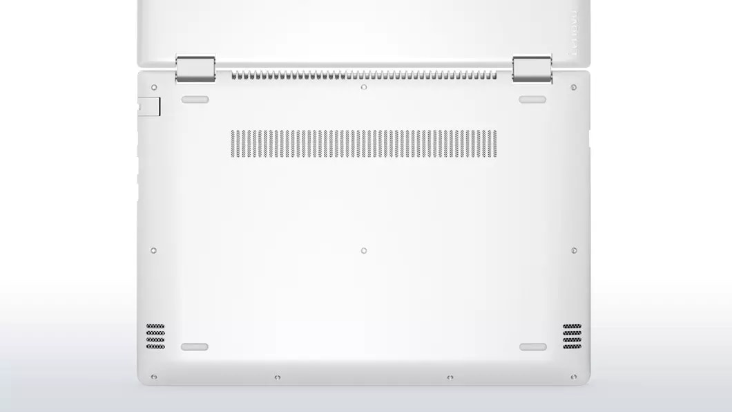 Lenovo Yoga 510 in white, bottom cover view