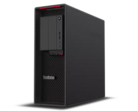 Vue latérale du Lenovo ThinkStation P620