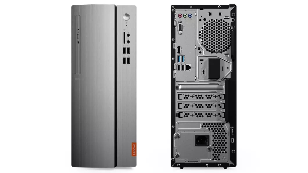 Lenovo Ideacentre 510, front and back views