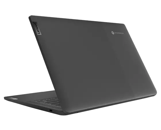 IdeaPad 5i Chromebook Gen 6 (14” Intel), back right angle view showing top cover and part of keyboard