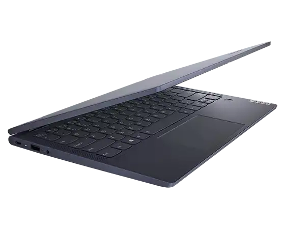 Yoga 6 Gen 6 (13″ AMD) Abyss Blue slightly closed in laptop mode