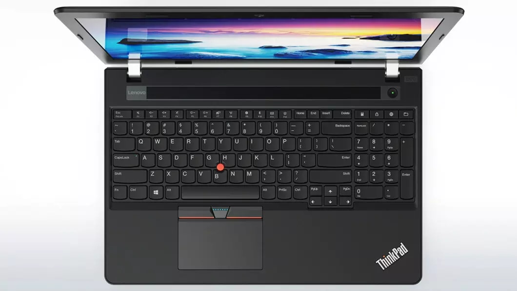 Lenovo ThinkPad E570 Overhead View