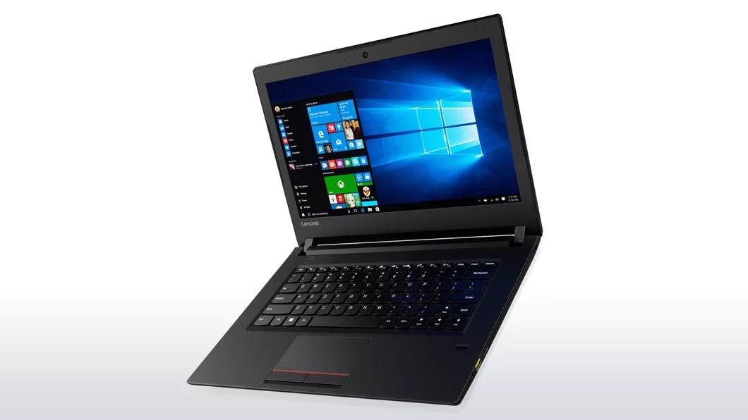 Lenovo V510 (14) front right side view featuring Windows 10